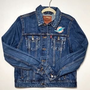 Levi's Miami Dolphins Denim Jacket - Large